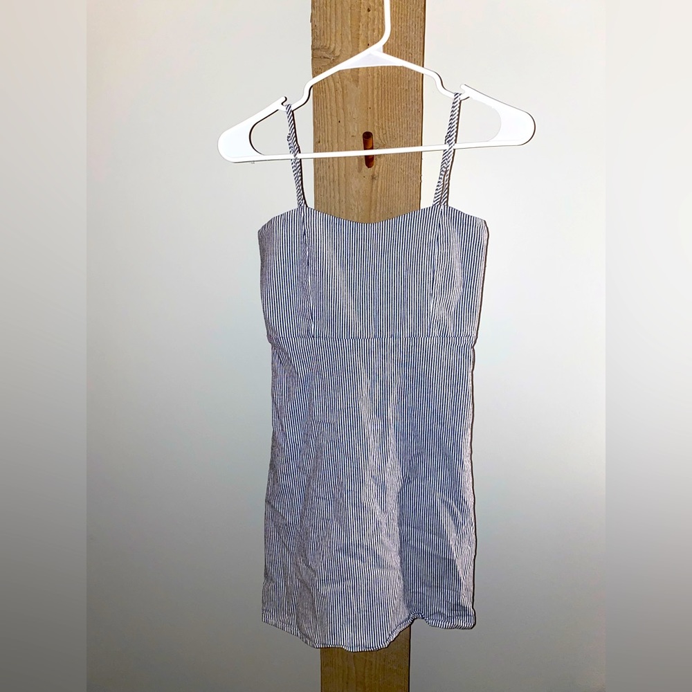 Brandy Melville Blue White Stripe Dress